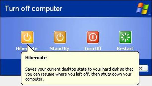 Windows Vista Turn On Hibernate
