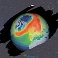 Необычно большая озоновая дыра открылась над Арктикой