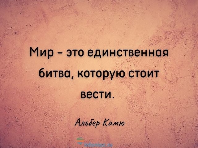 цитаты о мире