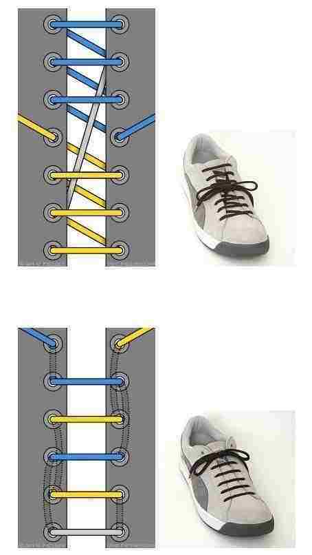 Шнурки для обуви как завязывать